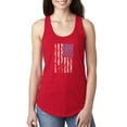 thumbnail image 1 of IWPF - Women's Racerback Tank Top - American Flag 4th of July, 1 of 5