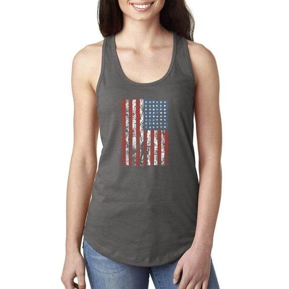 IWPF - Women's Racerback Tank Top - American Flag 4th of July