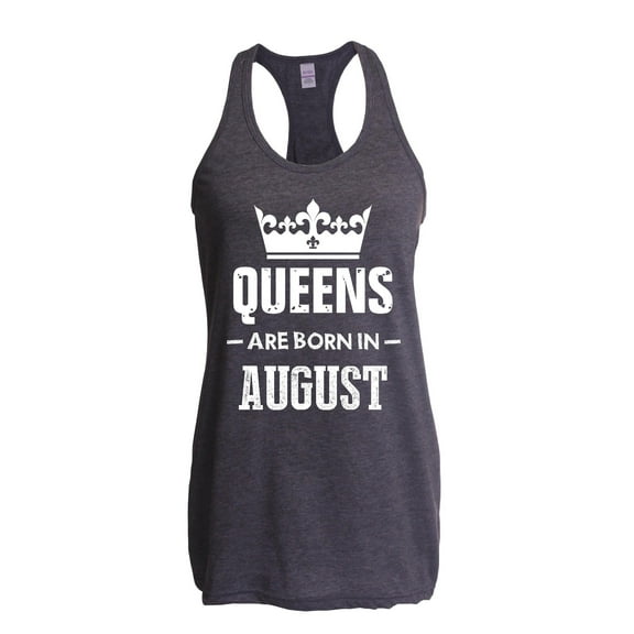 IWPF - Women's Racerback Tank Top - Birthday Gift Queens Are Born in August