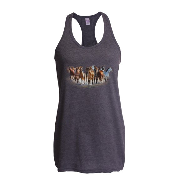 IWPF - Women's Racerback Tank Top - Horses Herd