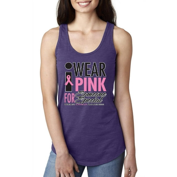 IWPF - Women's Racerback Tank Top - I Wear Pink for Someone Special