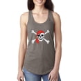 thumbnail image 1 of IWPF - Women's Racerback Tank Top - Jolly Roger Skull & Crossbones, 1 of 5
