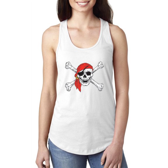 IWPF - Women's Racerback Tank Top - Jolly Roger Skull & Crossbones