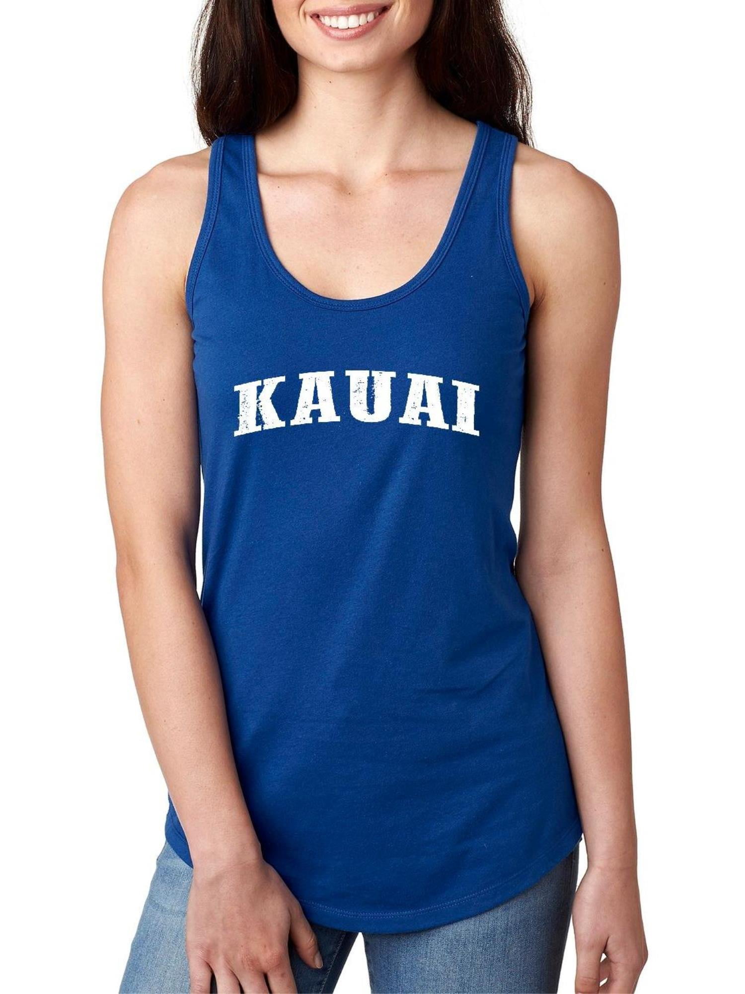 Hawaii Women Racerback Tank - King Of Hawaii With Hawaiian Girls