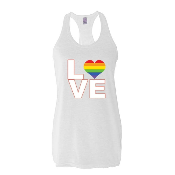 IWPF - Women's Racerback Tank Top - Love Rainbow