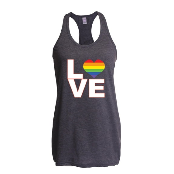 IWPF - Women's Racerback Tank Top - Love Rainbow