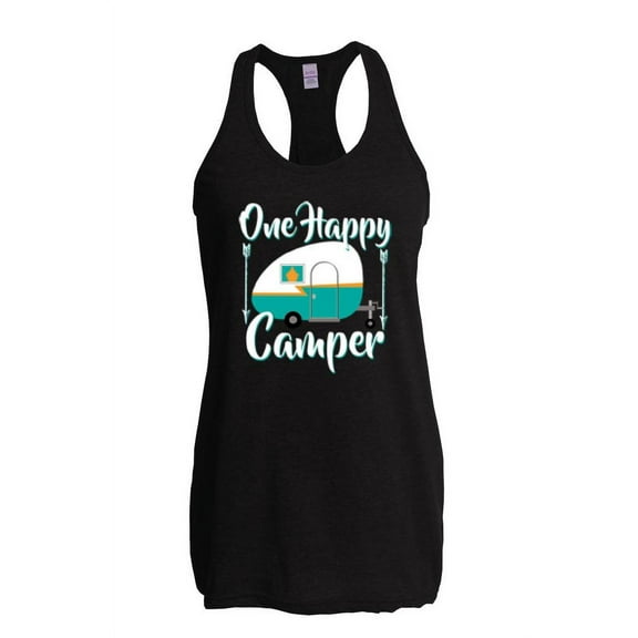 IWPF - Women's Racerback Tank Top - ONE HAPPY CAMPER