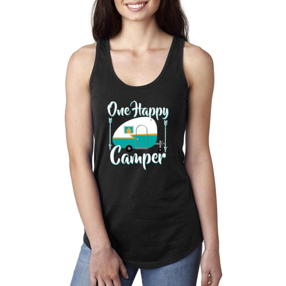 IWPF - Women's Racerback Tank Top - ONE HAPPY CAMPER