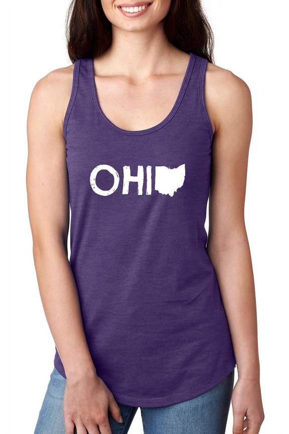 - Women's Racerback Tank Top - Ohio Map