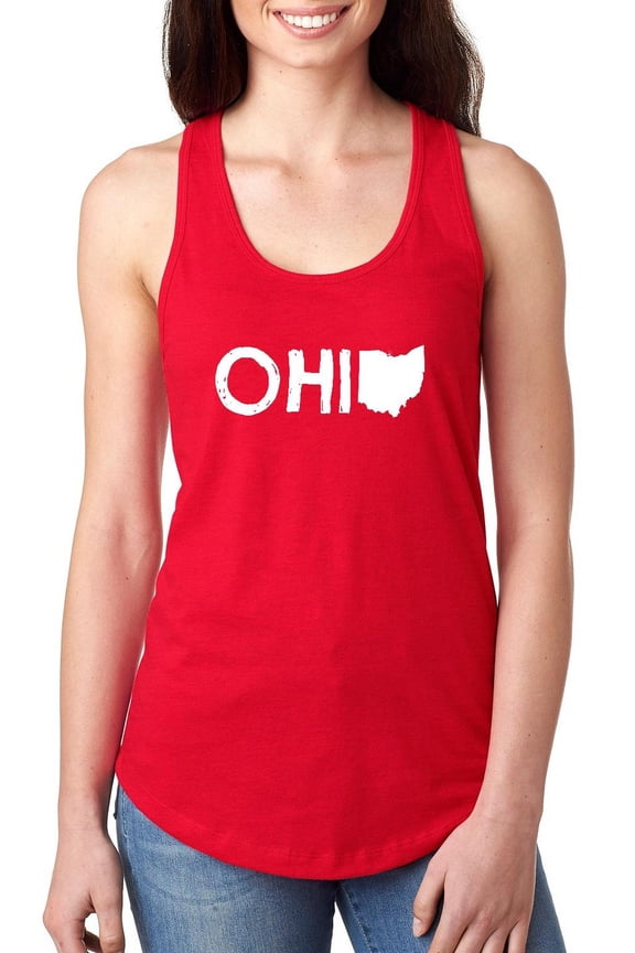- Women's Racerback Tank Top - Ohio Map
