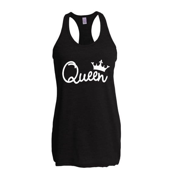 IWPF - Women's Racerback Tank Top - Queen in White Crown