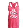 thumbnail image 1 of IWPF - Women's Racerback Tank Top - Safety First With A Nurse, 1 of 5
