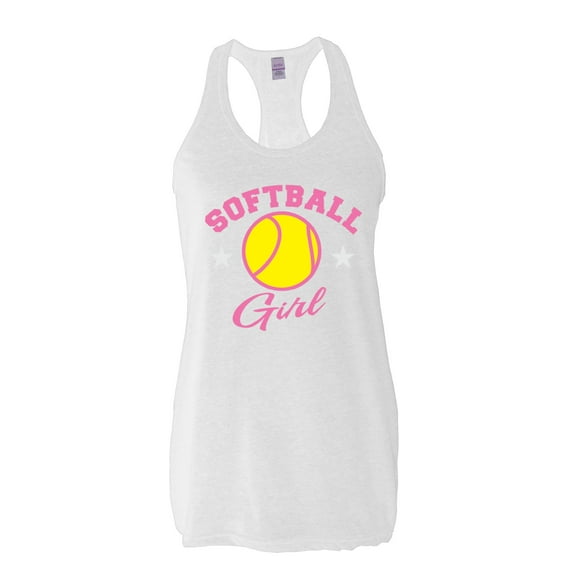 IWPF - Women's Racerback Tank Top - Softball Girl