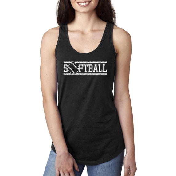 IWPF - Women's Racerback Tank Top - Softball with Ball