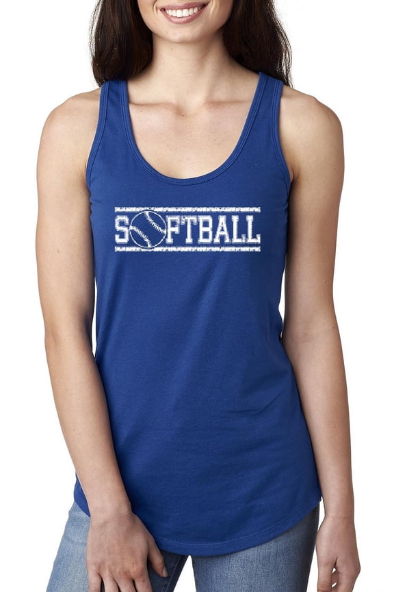 IWPF - Women's Racerback Tank Top - Softball with Ball