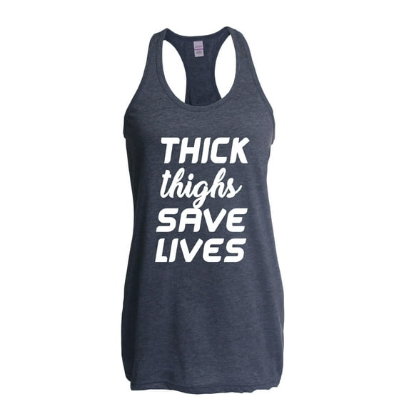 IWPF - Women's Racerback Tank Top - Thick Thighs Save Lives
