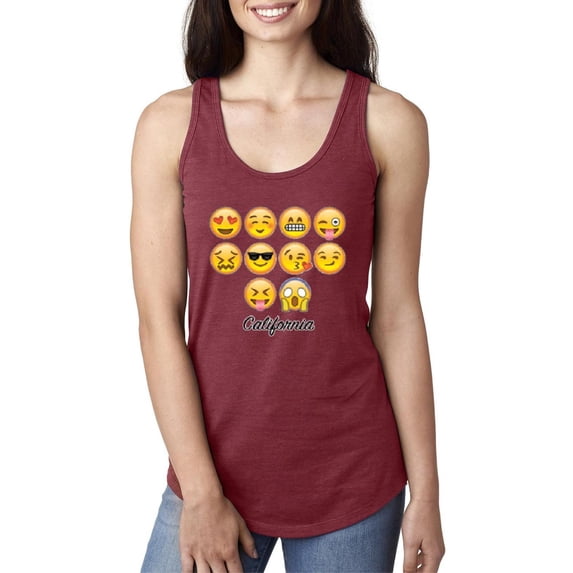 IWPF - Women's Racerback Tank Top, up to Women Size 2XL - Emoji Entourage