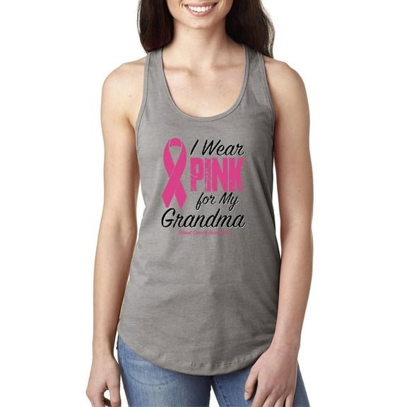 IWPF - Women's Racerback Tank Top, up to Women Size 2XL - I Wear Pink For My Grandma