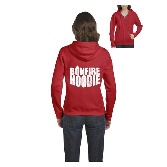 IWPF - Women's Sweatshirt Full-Zip Pullover - Bonfire Hoodie
