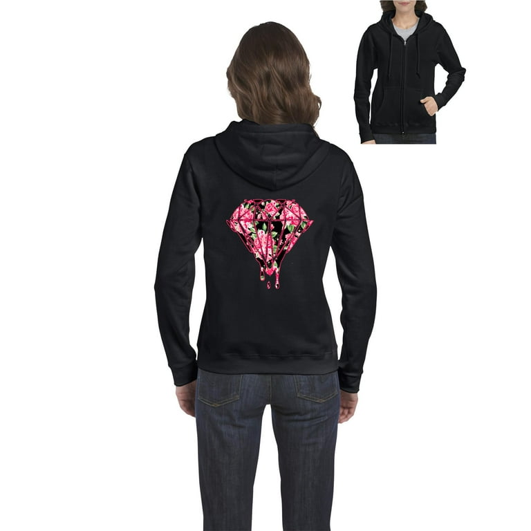 IWPF Women s Sweatshirt Full Zip Pullover Diamond