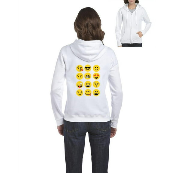 IWPF - Women's Sweatshirt Full-Zip Pullover - Emoji Group