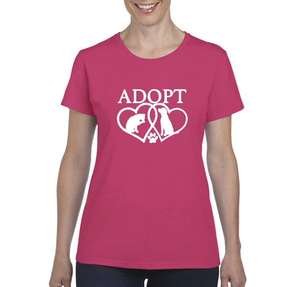 IWPF - Women's T-Shirt Short Sleeve - Adopt Animal Rescue