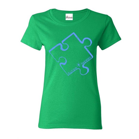 IWPF - Women's T-Shirt Short Sleeve - Autism Awareness Puzzle