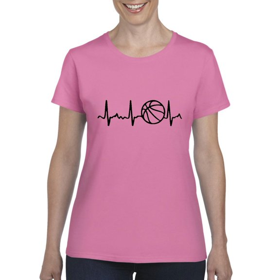 IWPF - Women's T-Shirt Short Sleeve - Basketball Heartbeat