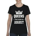 thumbnail image 1 of IWPF - Women's T-Shirt Short Sleeve - Birthday Gift Queens Are Born in August, 1 of 5