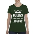 thumbnail image 1 of IWPF - Women's T-Shirt Short Sleeve - Birthday Gift Queens Are Born in August, 1 of 5