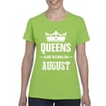thumbnail image 1 of IWPF - Women's T-Shirt Short Sleeve - Birthday Gift Queens Are Born in August, 1 of 5