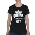 thumbnail image 1 of IWPF - Women's T-Shirt Short Sleeve - Birthday Gift Queens Are Born in May, 1 of 5