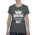 thumbnail image 1 of IWPF - Women's T-Shirt Short Sleeve - Birthday Gift Queens Are Born in May, 1 of 5