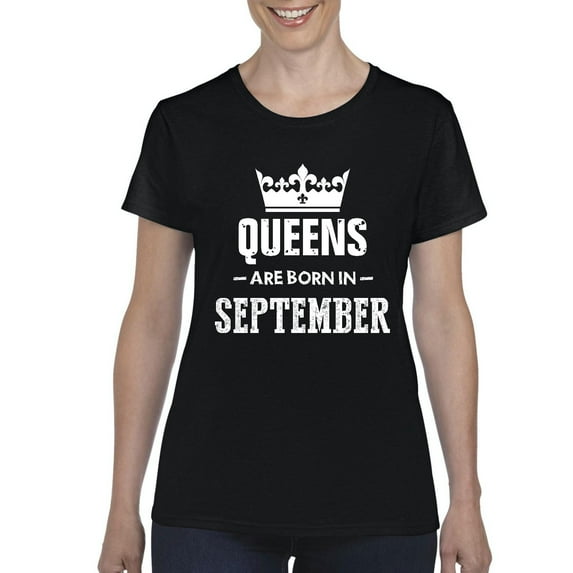 IWPF - Women's T-Shirt Short Sleeve - Birthday Gift Queens Are Born in September