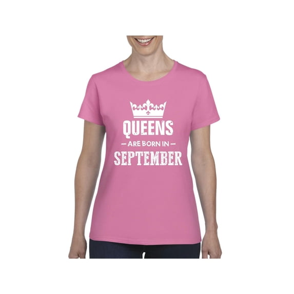 IWPF - Women's T-Shirt Short Sleeve - Birthday Gift Queens Are Born in September