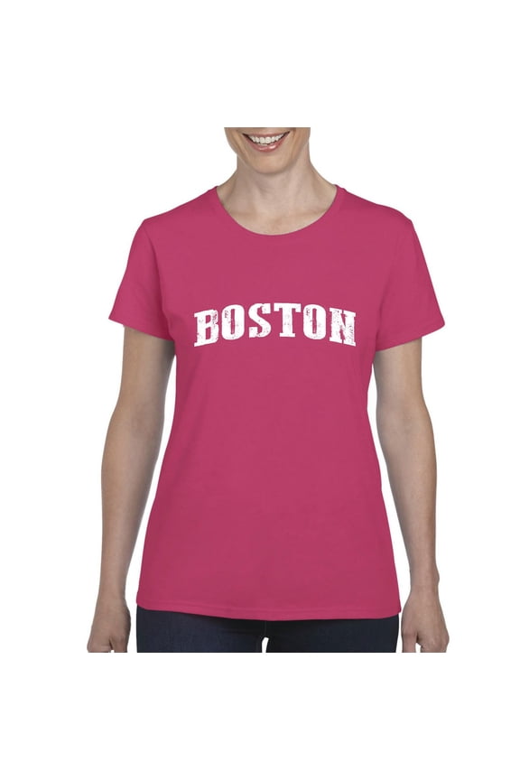- Women's T-Shirt Short Sleeve - Boston