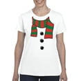 thumbnail image 1 of IWPF - Women's T-Shirt Short Sleeve - Christmas Snowman Scarf, 1 of 5