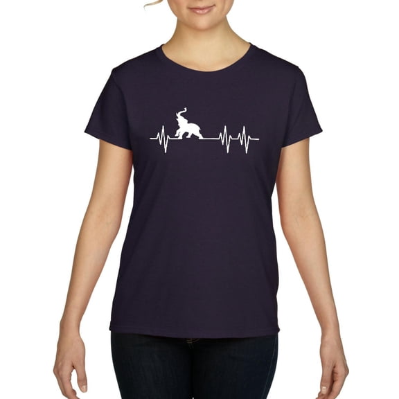IWPF - Women's T-Shirt Short Sleeve - Elephant Heartbeat