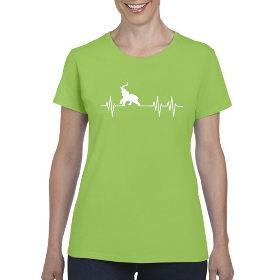 IWPF - Women's T-Shirt Short Sleeve - Elephant Heartbeat