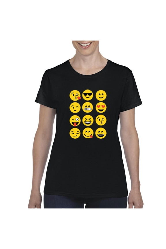 - Women's T-Shirt Short Sleeve - Emoji Group