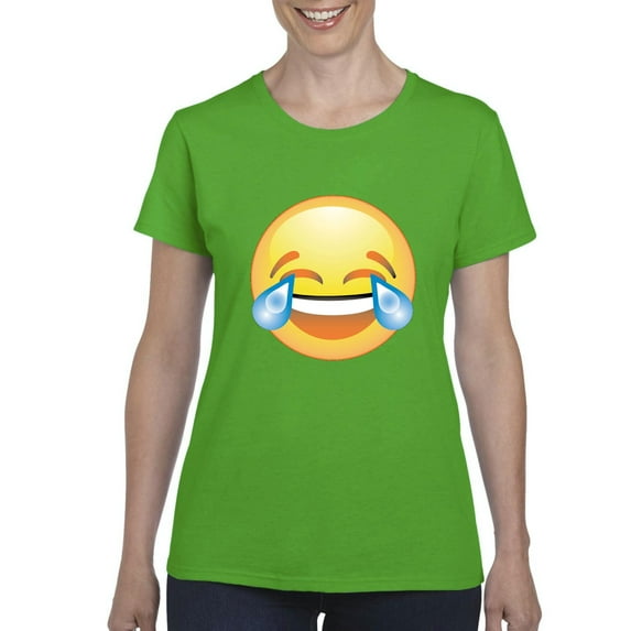 IWPF - Women's T-Shirt Short Sleeve - Emoji Laughing Tears