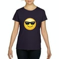 thumbnail image 1 of IWPF - Women's T-Shirt Short Sleeve - Emoji with Sunglasses, 1 of 5