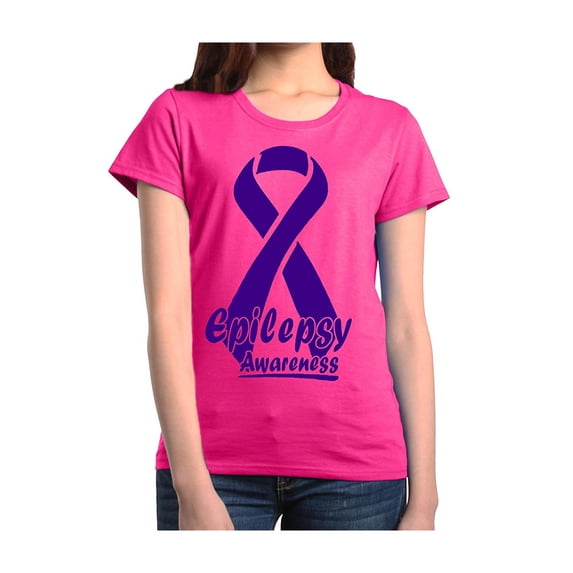 IWPF - Women's T-Shirt Short Sleeve - Epilepsy Ribbon
