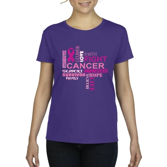 IWPF - Women's T-Shirt Short Sleeve - Fight Breast Cancer