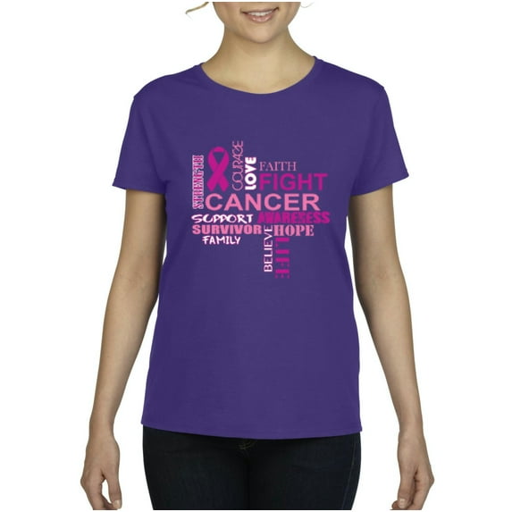 IWPF - Women's T-Shirt Short Sleeve - Fight Breast Cancer