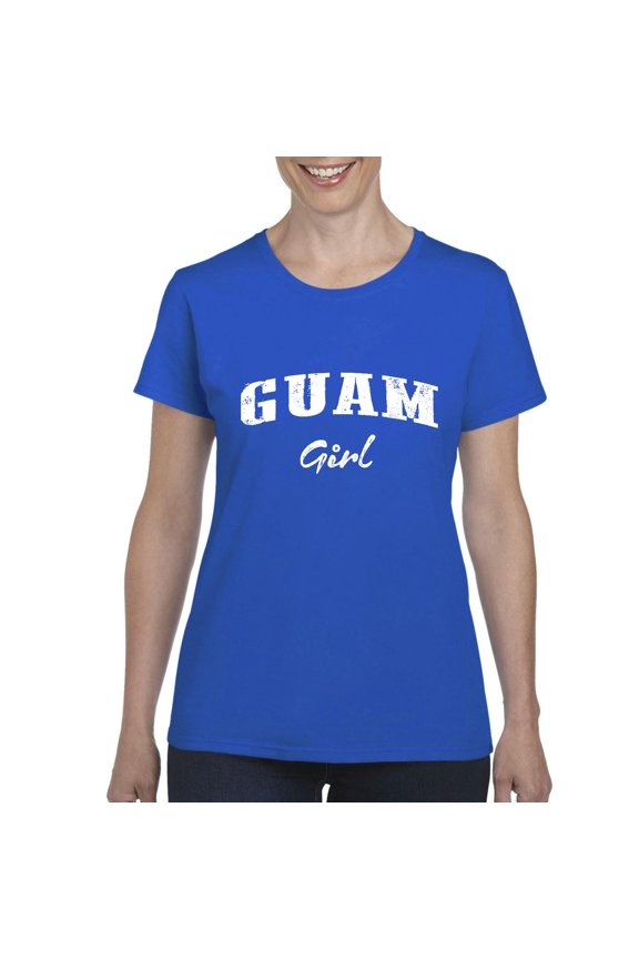 - Women's T-Shirt Short Sleeve - Guam Girl