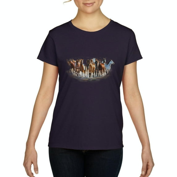 IWPF - Women's T-Shirt Short Sleeve - Horses Herd