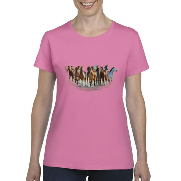 IWPF - Women's T-Shirt Short Sleeve - Horses Herd