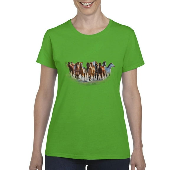IWPF - Women's T-Shirt Short Sleeve - Horses Herd