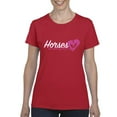 thumbnail image 1 of IWPF - Women's T-Shirt Short Sleeve - Horses Where My Heart Is, 1 of 5